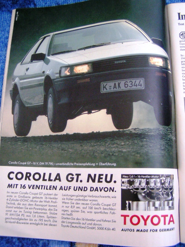 Реклама на "новатая Корола" от далечната 83та!