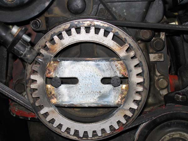 eto mi novoto "delko", zubno kolelo 36-1 ot sierra 1.8i, sus magneten sensor, prikacheno kum moyata predna shaiba na kol.val.